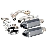 Silencieux pour moto Pour VFR 800 VFR800 VTEC RC46 / ABS 2002 2003 2004 2005 2006 Tuyau Liaison Silencieux D'échappement Moto(Version F)