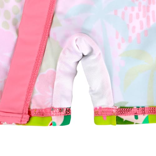 Image of HUAANIUE Toddler Girl Swimsuit Long Sleeve UPF50+ Sun Protection