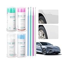 100 Lackreparatur-Pinsel, 4 Farben,Lackreparatur-Pinsel,feine Pinselspitzen für Lackausbesserungen, für Auto-Lackschäden und Touch-ups, einfach in der Anwendung (sehr fein, fein, mittel, groß)