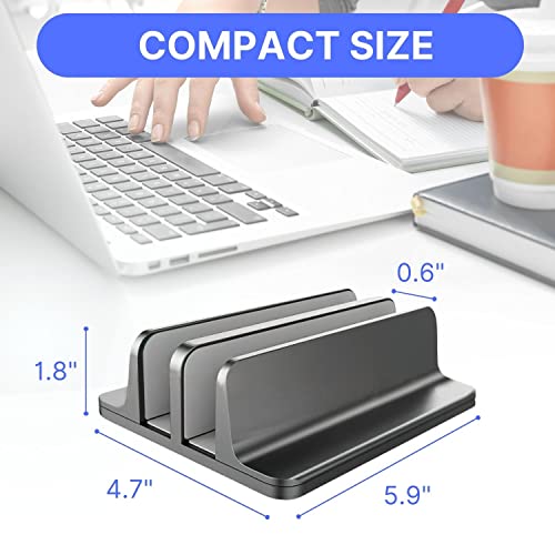 Unitronworld Dual Laptop Holder Vertical Laptop Stand Macbook Stand Desk Adjustable Closed Double Laptop Stand Laptop Dock Laptop Vertical Stand Macbook Pro Stand Air Surface Stand Notebook #TOP3