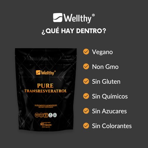5h8 Nutrition, resveratrol tabletas Marca WELLTHY (3)