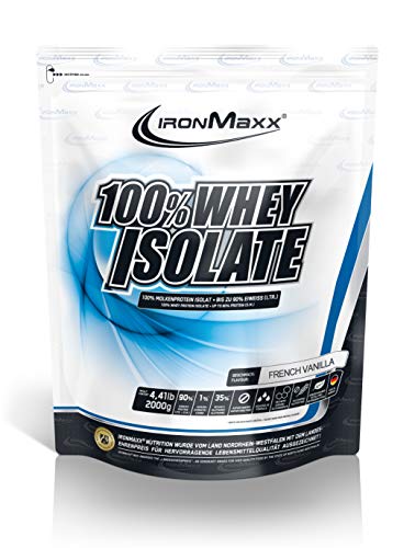 Preisvergleich Produktbild IronMaxx 100%-Whey Isolate - Beutel - French Vanilla, 2 kg