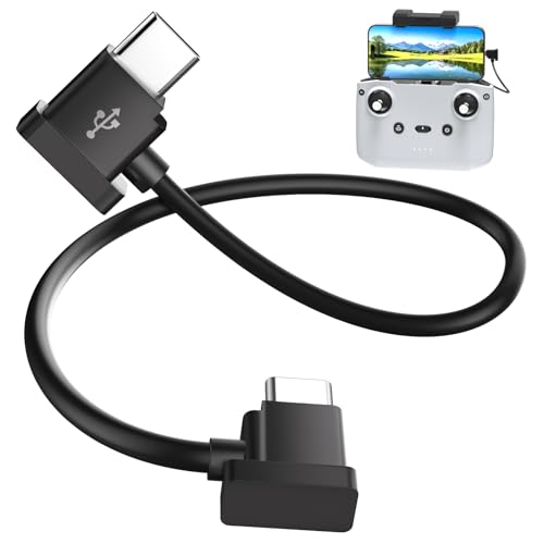 1FT USB C to USB-C Remote Controller Cable for DJI Mavic 3 Mini 2 Mini 3 Pro Air 2S Mavic Air 2 DJI RC-N1 RC Pro for iPhone 17 Air 16 Pro Plus/Galaxy S25 S24 Type C Cable OTG Data Cord (C Connector)