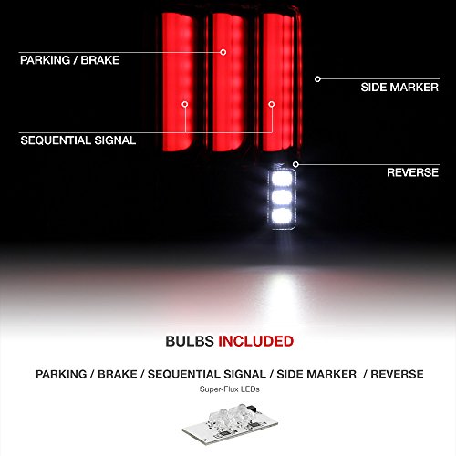 Vipmotoz Premium Led Sequential Turn Signal Tail Light Lamp Assembly For 2007-2018 Jeep Wrangler Jk, Black Housing, Driver & Passenger Side #TOP2