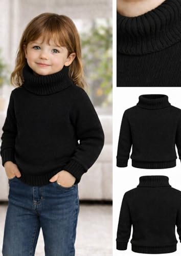 Image of Kids Winter High Neck Pullover Sweater | Cozy Woolen Warmwear for Children