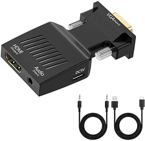 Tt@CA VGA to HDMI ϊ A_v^[ VGA to HDMI Adapter VGA to HDMIRo[^[ I[fBIt 1080p rfIo o VGA-HDMIiIX-XjRo[^[hOA_v^[ j^[ R