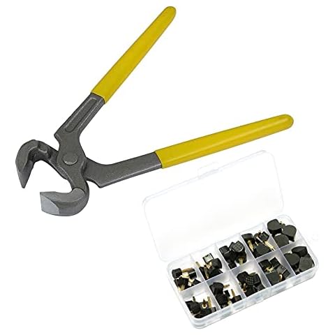 Xiboya textile 6" Heel Caps Remove Plier and 30 Pairs High Heel Replacement Tips (5 Different Sizes, 2 Different Pins Diamete) Cover