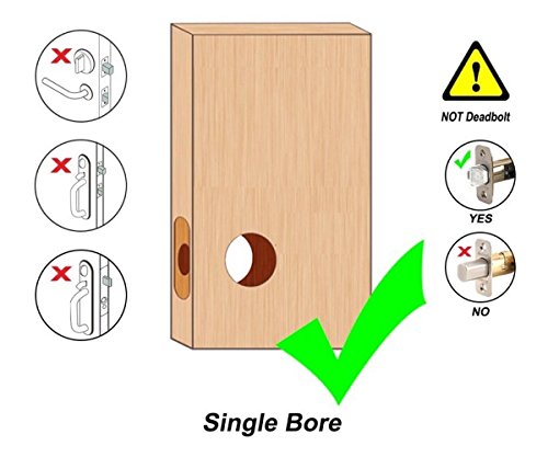 Single bore door compatibility for SCYAN X7 lock