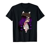 Cute Chibi style Kawaii Anime Girl with Fox Ears and Tails T-Shirt
