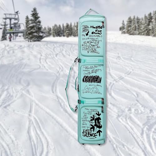 Bolsa para snowboard rockible transpirable y resistente con espacio para accesorios de esquí 6
