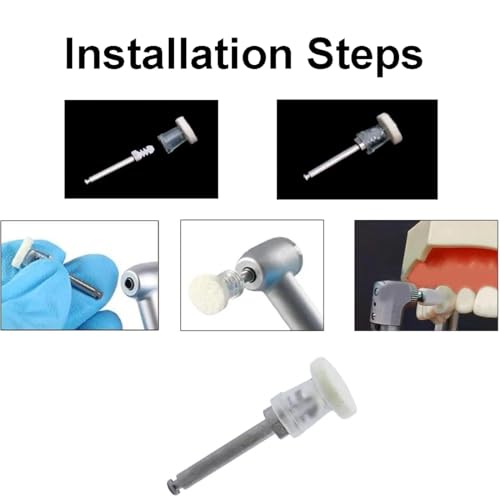 Image of Dental Polishing Paste-Impregnated Disc Composite Polishing Disc Kit Felt Finishing Buff 1 inch Discs with Mandrel High Gloss Polishing (8000-12000rpm /min)