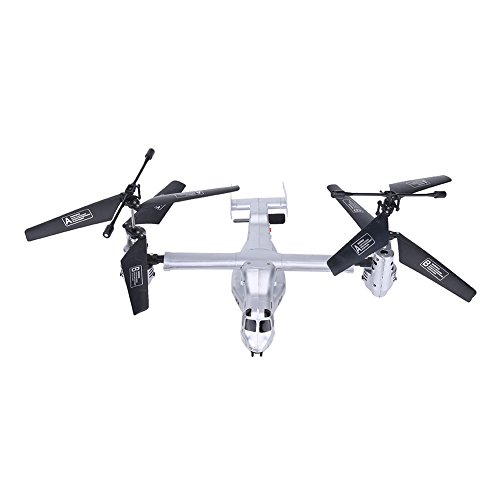 Zouminy Remote Control Plane RC Airplane Aircraft Helicopter Model Vehicle(Silver)