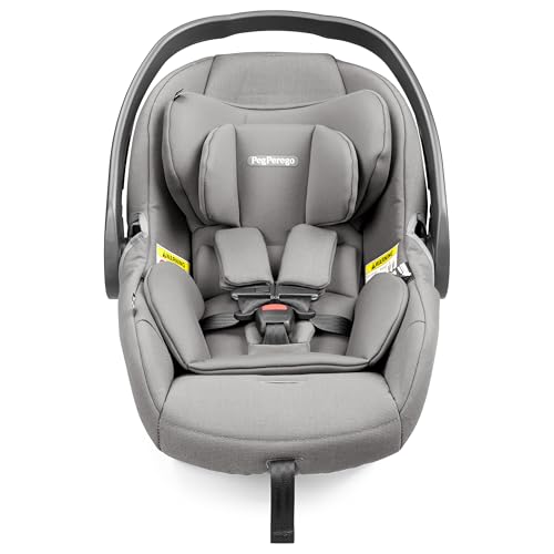 Peg Perego Primo Viaggio - Rear Facing Infant Car Seat - for Babies 4 to 30 lbs - Made in Italy - Mercury (Grey)