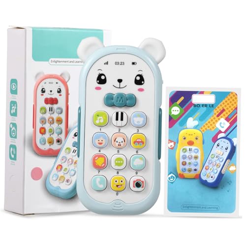 FOYTOKI 子供の携帯電話のおもちゃ 赤ちゃん 1年間使えるベビーフォンのおもちゃ 初めてのスマホおもちゃ 学習 新生児のおもちゃ おもちゃの携帯電話 幼児向けの電話のおもちゃ.