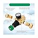 Brass Needle Valve, Brass Pressure Regulator 3/4 Inch, DN20 Reducing Valve With Gauge & Filter, Adjustable For Home & Industrial Use,Adjustable flow control