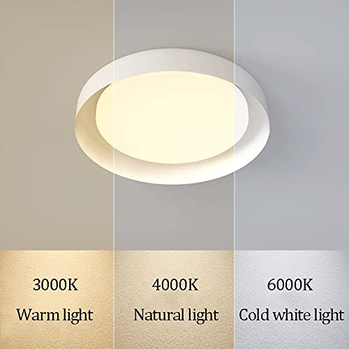 Lustre éclairage industriel moderne LED avec plafonnier acrylique blanc 43cm