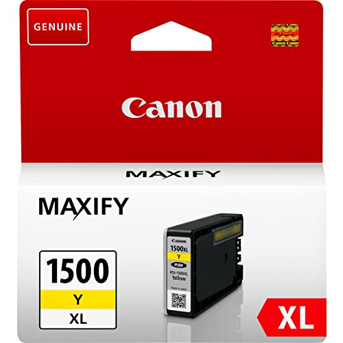 Cartouche Canon PGI-1500XL jaune haute capacité sous pack plastique sécurisé