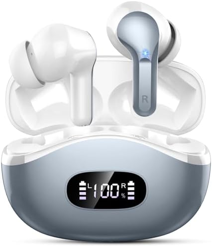 Kopfhörer Kabellos Bluetooth 5.4, Bluetooth Kopfhörer mit 56Std HiFi Stereo | Tiefer Bass, 4 ENC Noise Cancelling Mic Earbuds Sport, USB-C Schnellladen in Ear Ohrhörer, IP-X7 Wasse