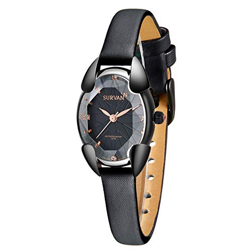 SURVAN WatchDesigner 腕時計 レディース 時計腕時計 防水 とけい腕時計 電池式 うで時計 細め お洒落 可愛い アナログ シンプル watch for women waterproof 黒 SURVAN WatchDesigner 腕時計 レディース 時計腕時計 防水 とけい腕時計 電池式 うで時計 細め お洒落 可愛い アナログ シンプル watch for women waterproof 黒
