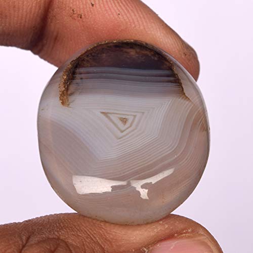 Natural Grayish White Oval Shape Onyx Stone 42.50 Ct Egl Certified Grayish White Onyx Gemstone for Someone Special EW-8093