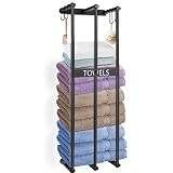 KOCWELL Towel Racks for Bathroom Wall Mounted, 3 Bar Bathroom Towel Holder with Extra 4 Suction Cups