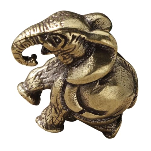 Éléphant en cuivre FCXDMY porte-bonheur en laiton pour une maison zen