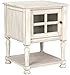 Signature Design by Ashley Mirimyn Cottage Accent Table, White with Distressed Finish