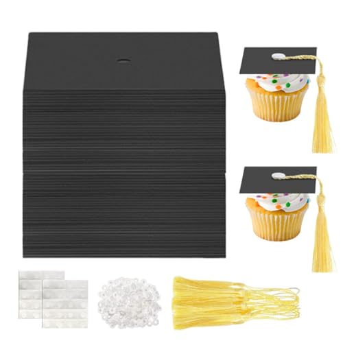 Decoraciones para Cupcakes de Papel Solución Fácil para Graduación de Estudiantes