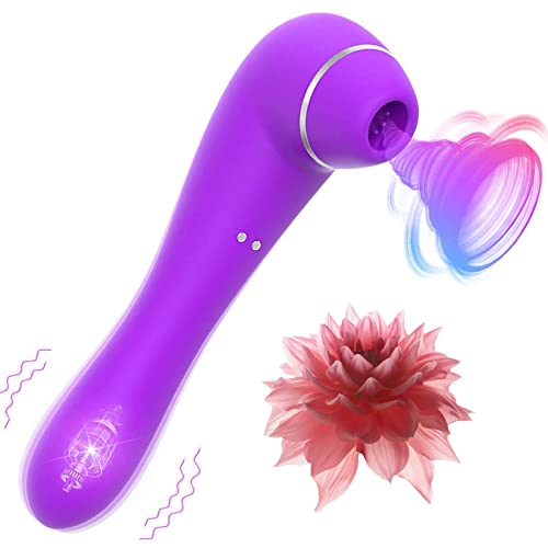 Clot Sucker Massager for Women _ Tongue Sex Massager for Women _ 2 in 1 Licking Gspot Clitoral Vibrator Sucking _ Sec Toys Sucker for Women