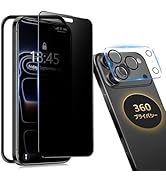 Amazon | 【360°覗き見防止】iPhone 16 Pro Max ガラスフィルム 覗き見