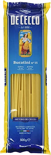 10x Pasta De Cecco 100% Italienisch Bucatini n. 15 Nudeln 500g