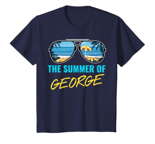 The Summer of George Pop Culture T-Shirt, Youth, Navy Blue, Small