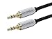 Monoprice 109765 6-Feet 3.5mm Stereo Male to 3.5mm Stereo Male Gold Plated Cable for Mobile, Black