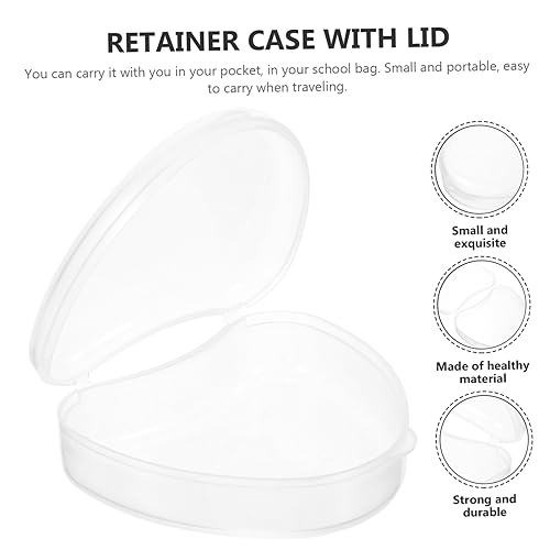 FOYTOKI 2 Peças Retentor De Dentes Falsos Portátil Copo De Dentadura Recipiente De Dentes Falsos Por