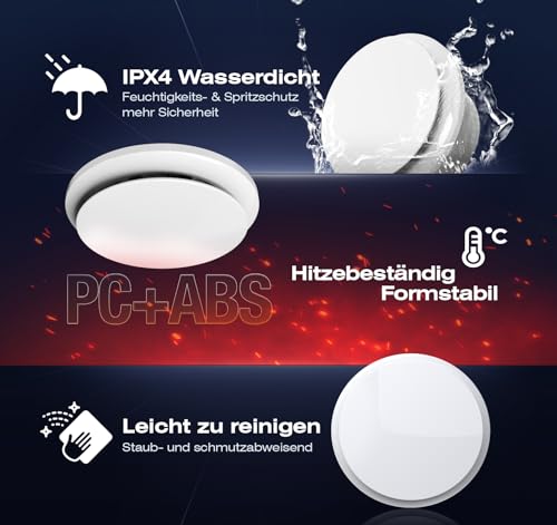 SBONNI Badlüfter 100mm, 2 Richtungen, 6 Geschwindigkeiten Lüfter Bad mit Fernbedienung, Statusanzeige, Speicherfunktion, Leise Abluftventilator Badezimmer WC Garage Keller Deckenmontage Wandmontage