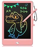 Lcd Schreibtafel Kinder für Spielzeug ab 3 jahre, KOKODI 8,5 Zoll Heller Bunten Maltafel Zaubertafel für 3 4 5 6 7 8 Jahre, Spielzeuggeschenke Valentinstag Geburtstag Geschenk alt Mädchen Jungen, Rosa
