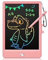 Lcd Schreibtafel Kinder für Spielzeug ab 3 jahre, KOKODI 8,5 Zoll Heller Bunten Maltafel Zaubertafel für 3 4 5 6 7 8 Jahre, Spielzeuggeschenke Valentinstag Geburtstag Geschenk alt Mädchen Jungen, Rosa