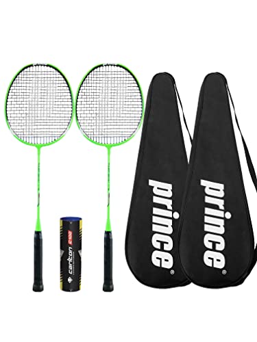 Prince 2 x Power Ti 75 Badminton Racchette + 6