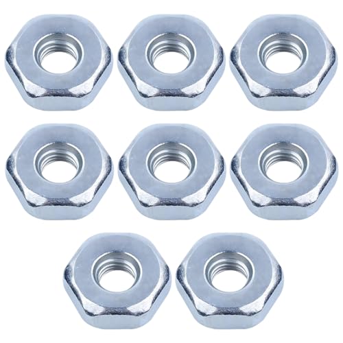 WMUVAZA Tuercas de Motosierra para STIHL, 8 Piezas tuercas para cadena STIHL M8, Jonsered Motosierra, para STIHL MS170 MS171 MS180 MS181 MS250 MS251 MS211 MS390 017 018 020 y Más Modelos