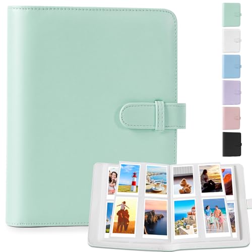 DUNSOO Fotoalbum 256 Taschen für Instax Mini Fotoalbum, Polaroid Fotoalbum mit Fujifilm Instax Mini, Polaroid Zink Fotopapier, Kodak Zink Fotopapier,...