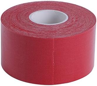 1 Pcs Elastic Kinesiology Tape 5 Meter Sports Roll Physio Muscle Strain Injury Support Color Red