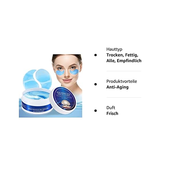 Augenpads Eye Mask Hyaluronsäure Collagen - Eye Pads gegen Augenringe Tränensäcke Falten Dunkle Kreise & Puffiness, Eye… – Bild 10