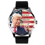 Classic President Trump I CAN FIX That Stars & Stripes Solid Brass Classic Watch. The Most Relevant Wristwatch for All of 2025!
