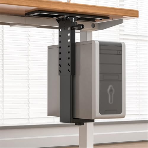 Soporte ajustable para CPU bajo escritorio y montaje en pared, soporte universal para torre PC miniatura 7