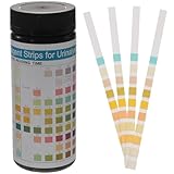 ULTECHNOVO 100pcs Pet Urinalysis Test Strips Dog Uti Test Kit Urinalysis Reagent Strips Glucose Ph Ketone Protein and More Protein Urine