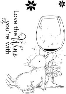 Pink Ink Designs Wee Folk-Tipsy Mouse-Clear Stamp Set, A6