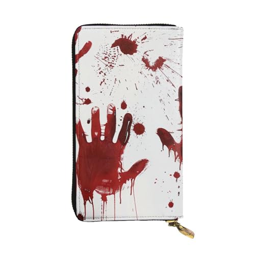 Portefeuille en cuir pour femme avec fermeture éclair pour téléphone portable noir
