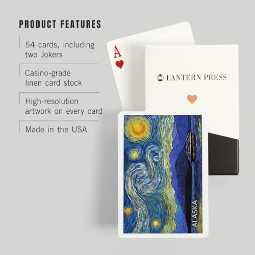 Mazo de 52 Cartas Póker Alaska Starry Night miniatura 3