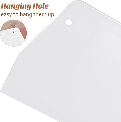 Miniatura 3 de Tofficu 2 raspadores de plástico para tartas, antiadherentes para glaseado, raspador de pasteles, raspador de tazón, raspador de masa, herramientas