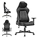Devoko Gaming Stuhl mit 135° Verstellbarer Rückenlehne & 5-stufiger Lordosenstütze, 2D Armlehnen Ergonomischer Gamer Stuhl für Lange Gaming Sessions,bis 200 kg belastbar,Schwarz